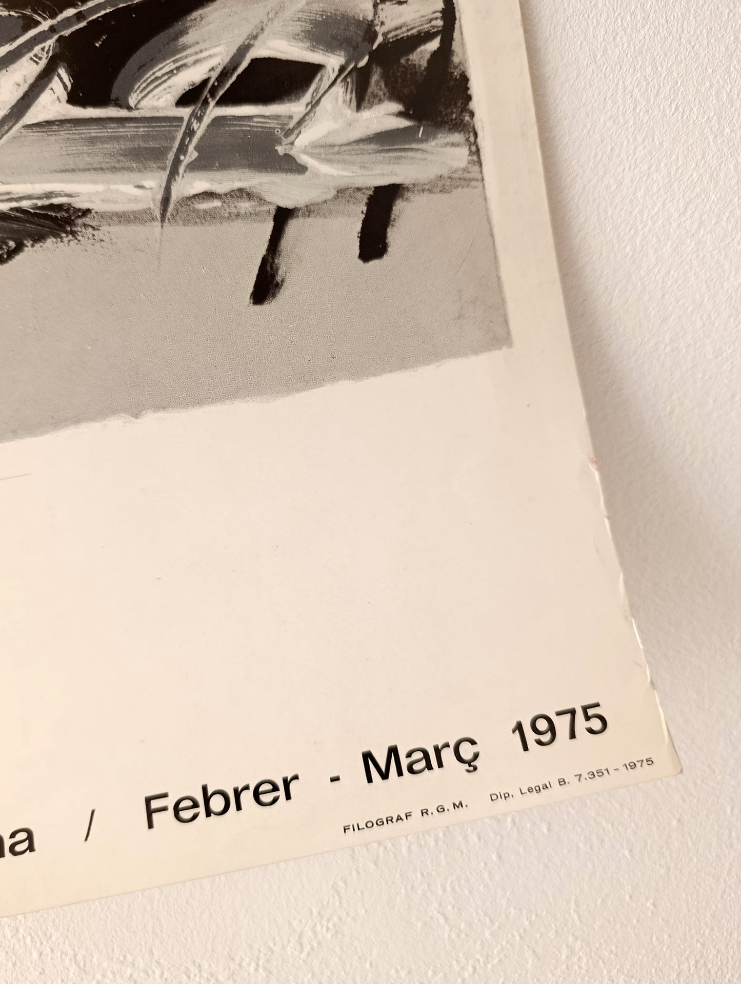 1975 Joaquim Chancho Exhibition Poster from Barcelona Gallery