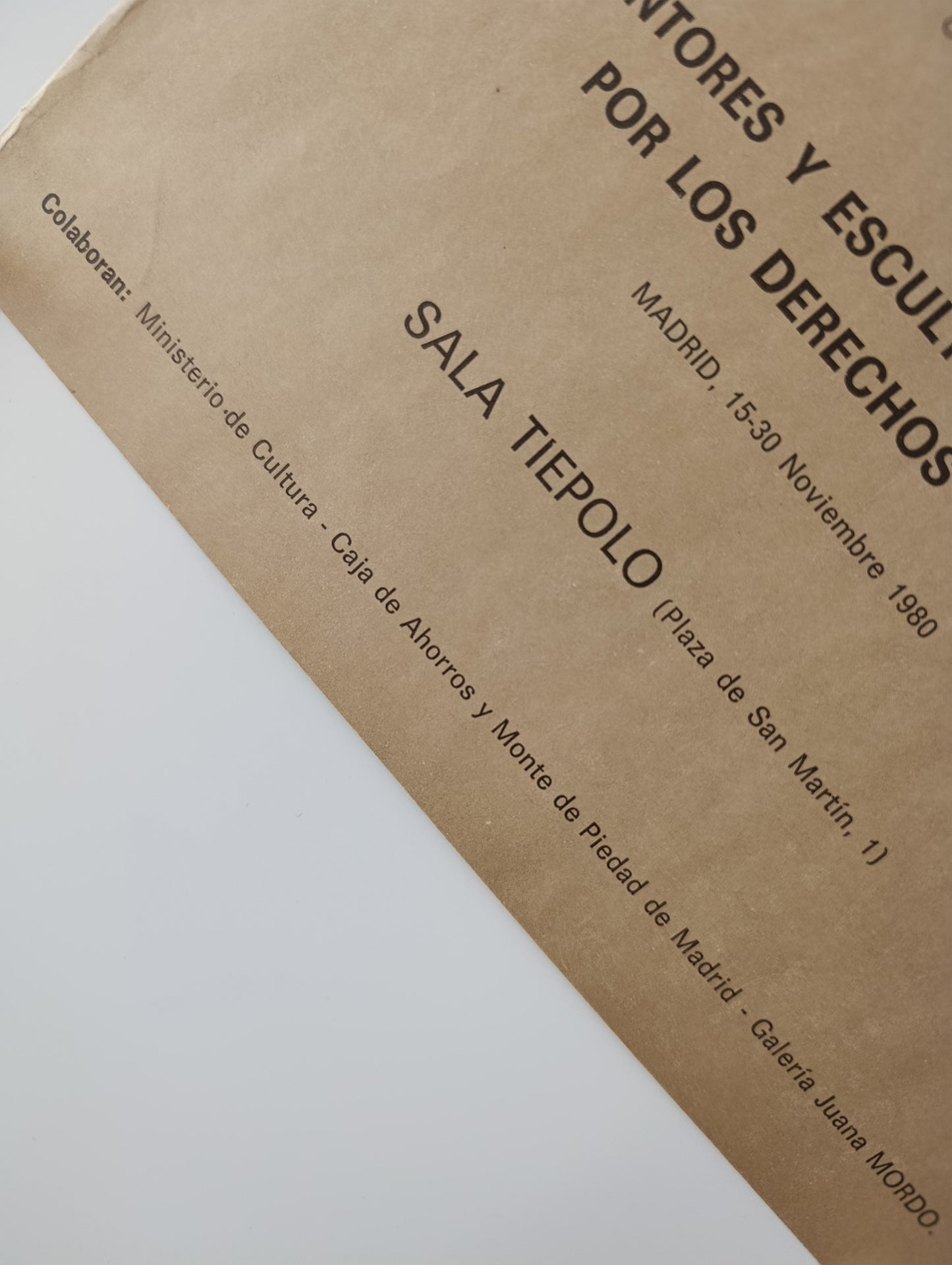 1980 Eduardo Chillida Díptico Obra Derechos Humanos Cruz Roja