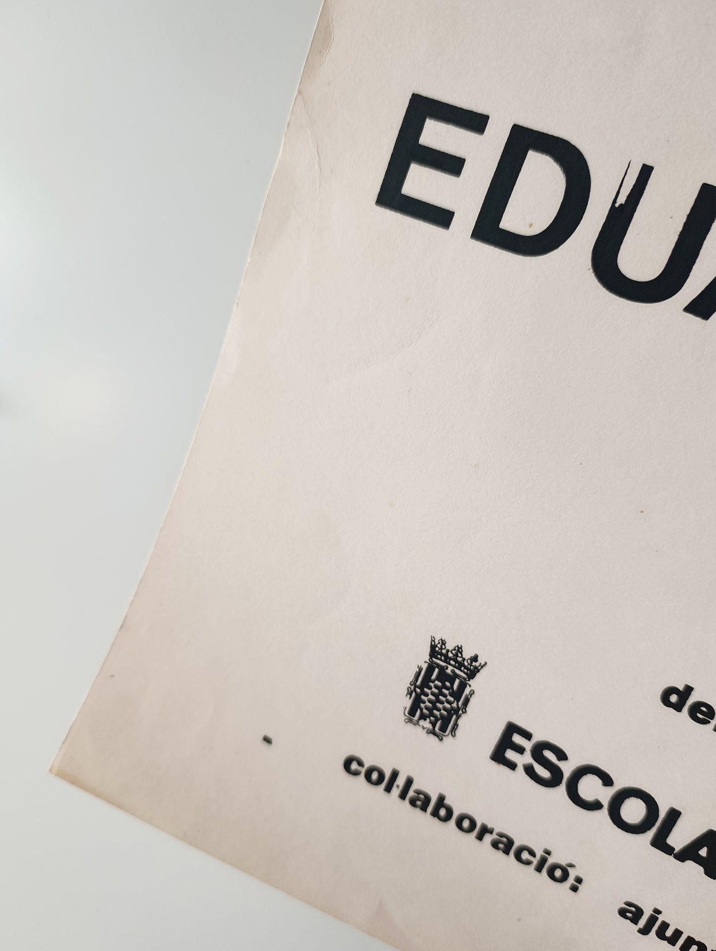 1982 Eduardo Chillida Cartel Serigráfico "Gravats" Galeria Maeght