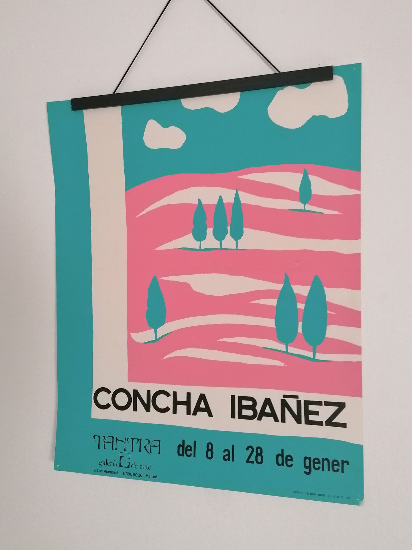 1975 Concha Ibañez Exhibition Poster from Tranta Gallery