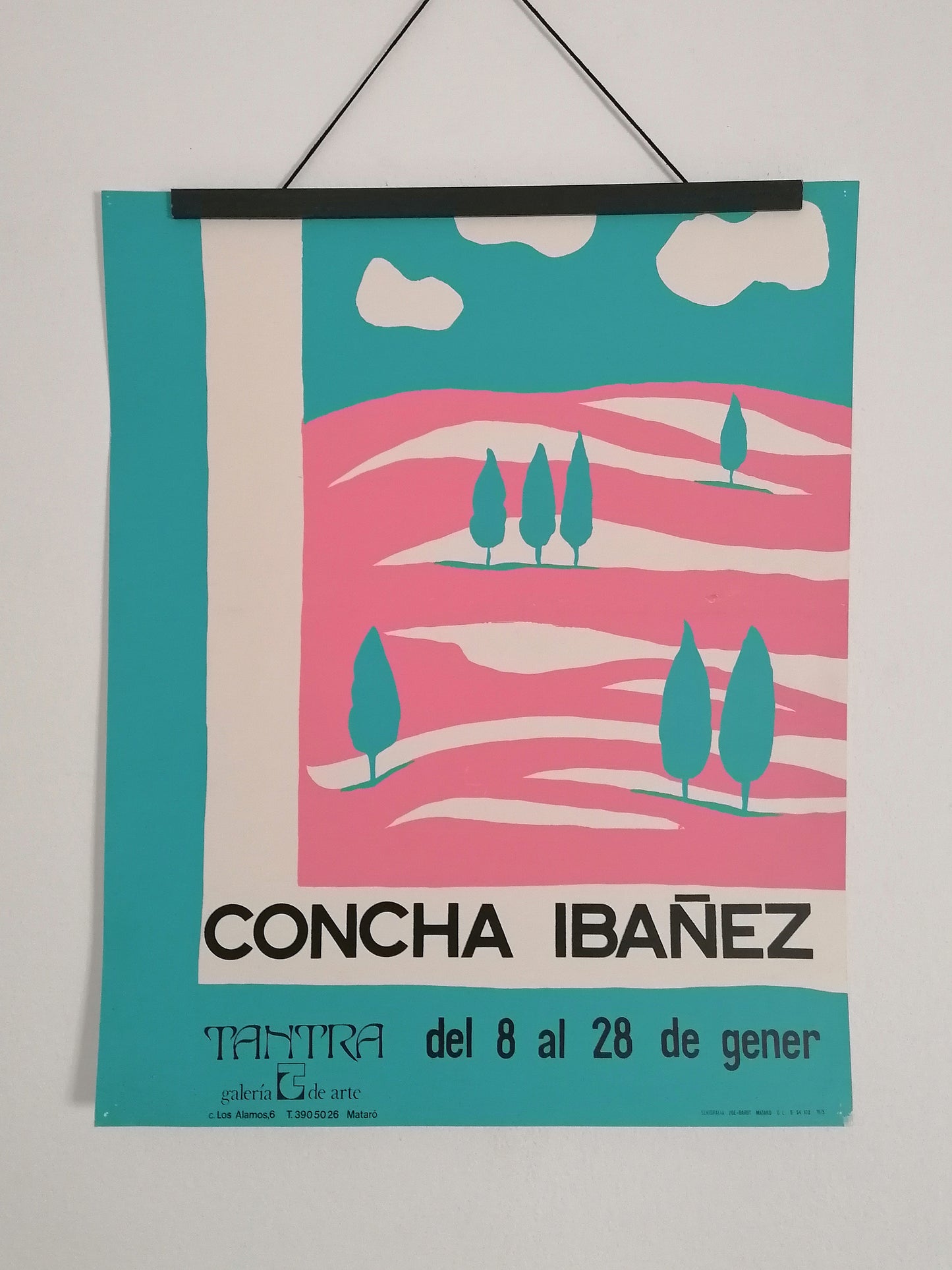 1975 Concha Ibañez Exhibition Poster from Tranta Gallery