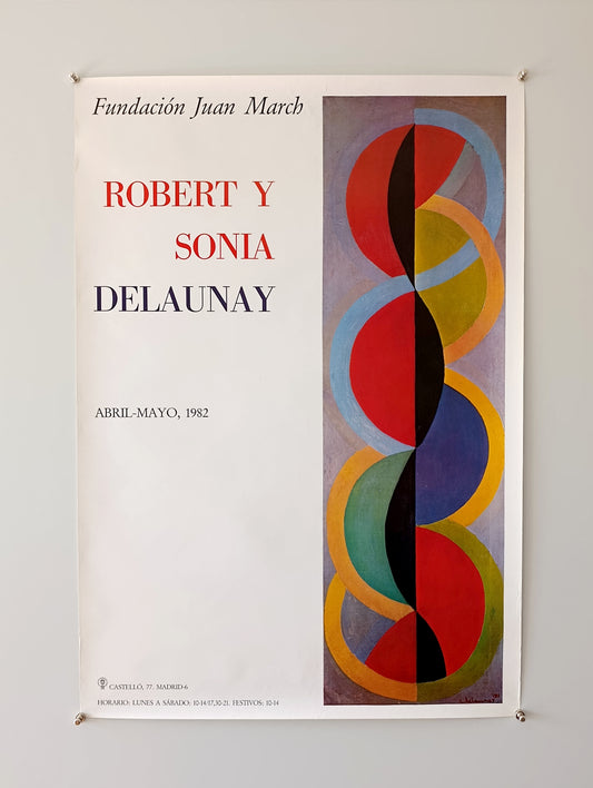 1982 Sonia Delaunay & Robert Delaunay Exhibition Poster from Fundacion March Madrid