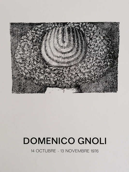 1976 Domenico Gnoli Exhibition Poster