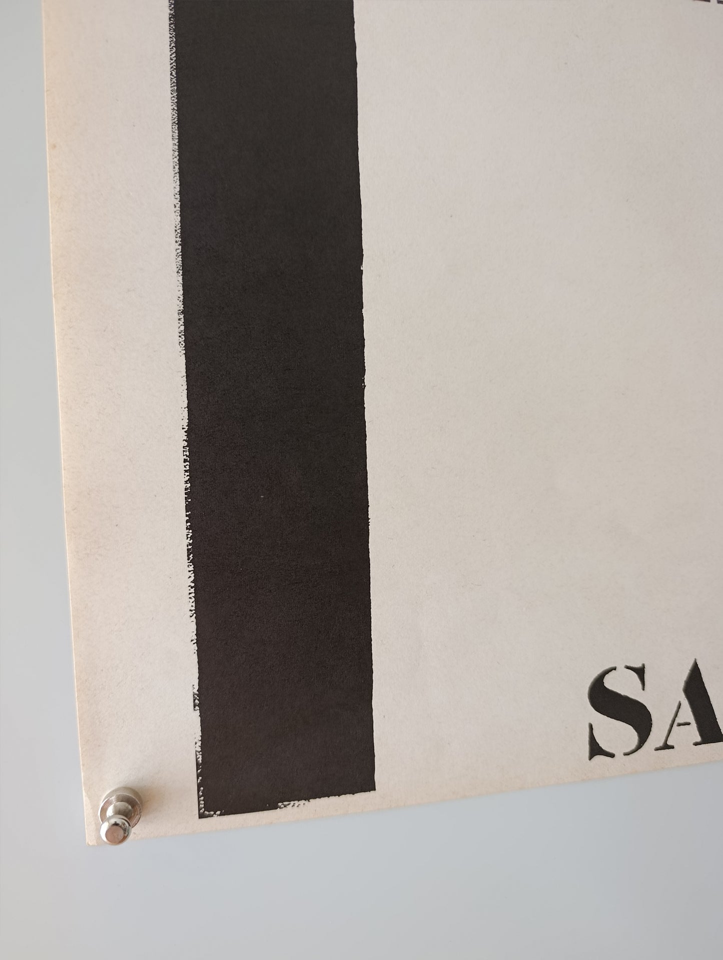 1971 Eduardo Chillida Barcelona Exhibition Poster