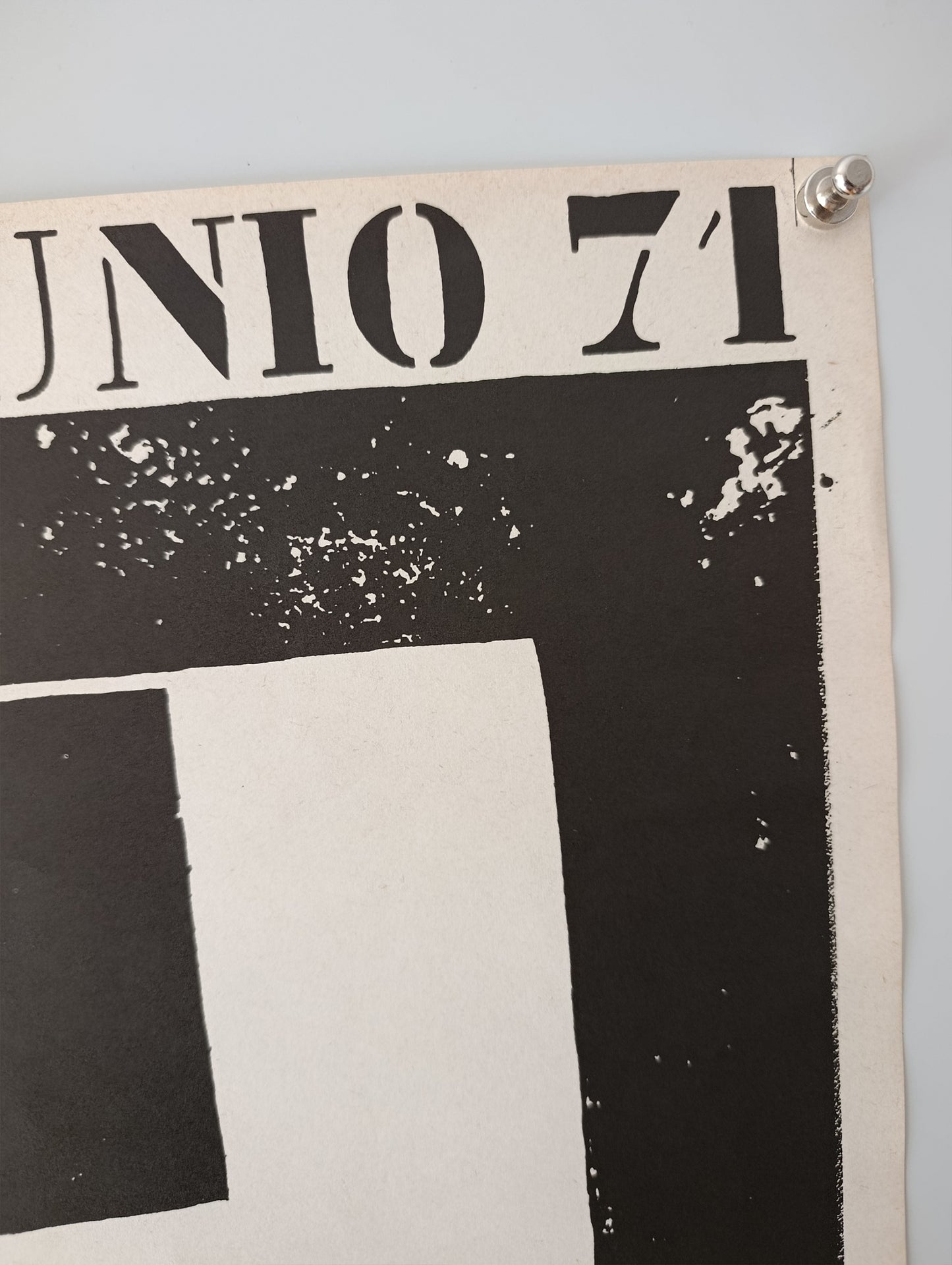 1971 Eduardo Chillida Barcelona Exhibition Poster
