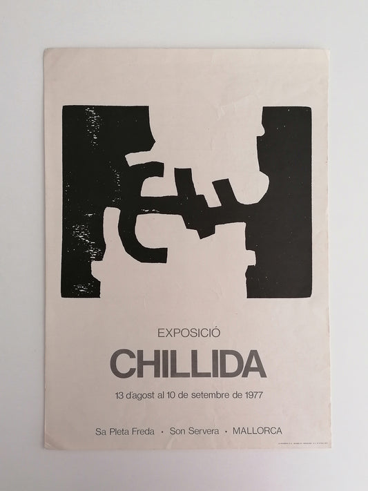 1977 Eduardo Chillida Small Poster Mallorca Exhibition