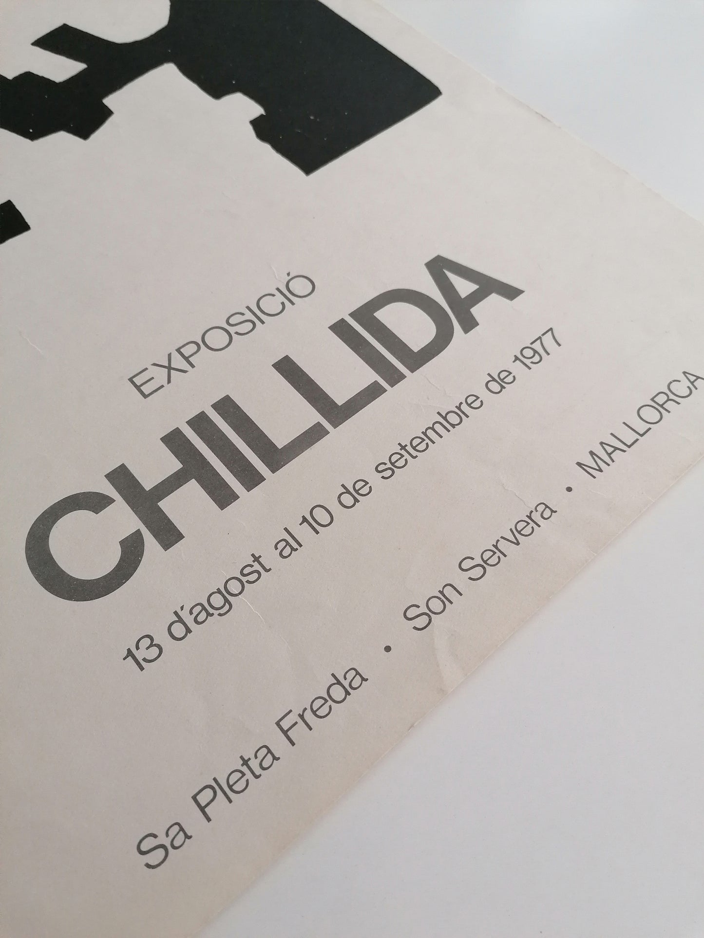 1977 Eduardo Chillida Small Poster Mallorca Exhibition