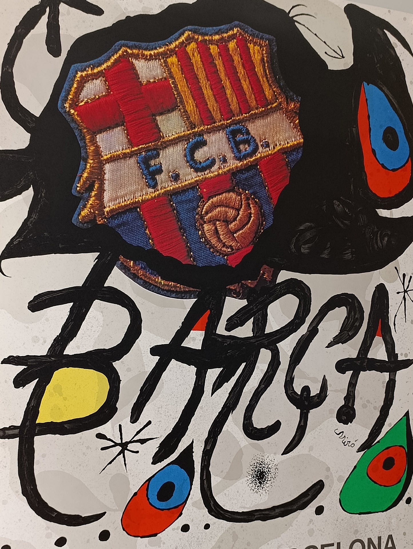 Fc Barcelona Joan Miró Large Print Numbered Limited Edition