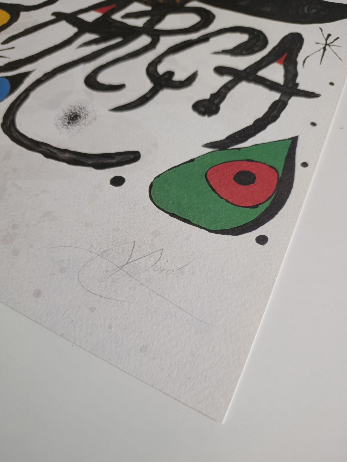 Joan Miró Lithograph Signed and Numbered from Fc Barcelona