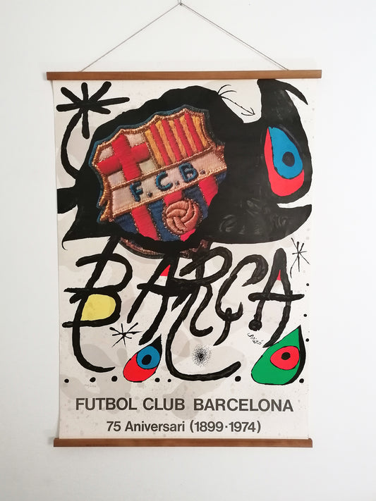 Fc Barcelona Art Vintage Large Print Numbered by Joan Miró