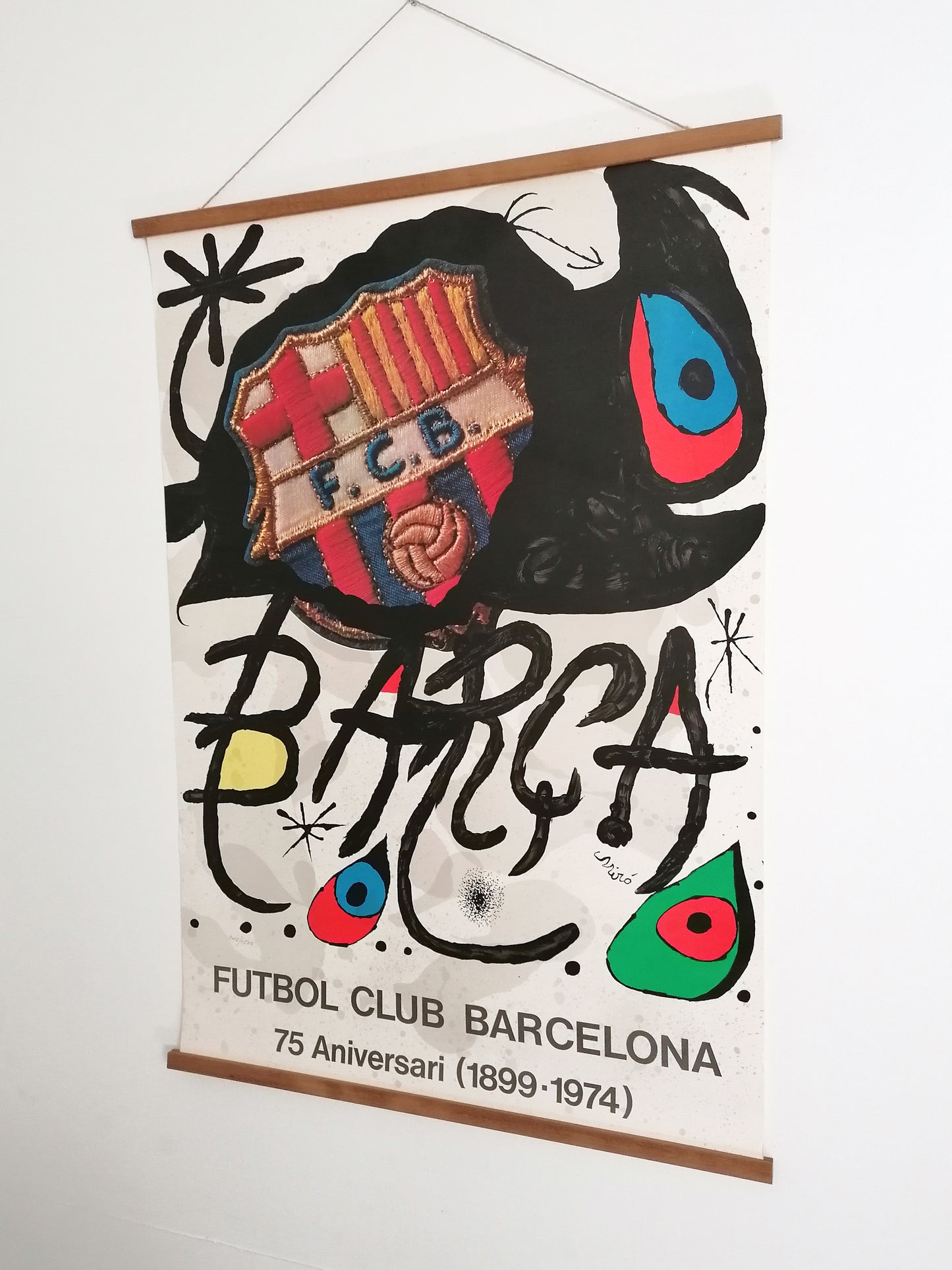 Fc Barcelona Art Vintage Large Print Numbered by Joan Miró