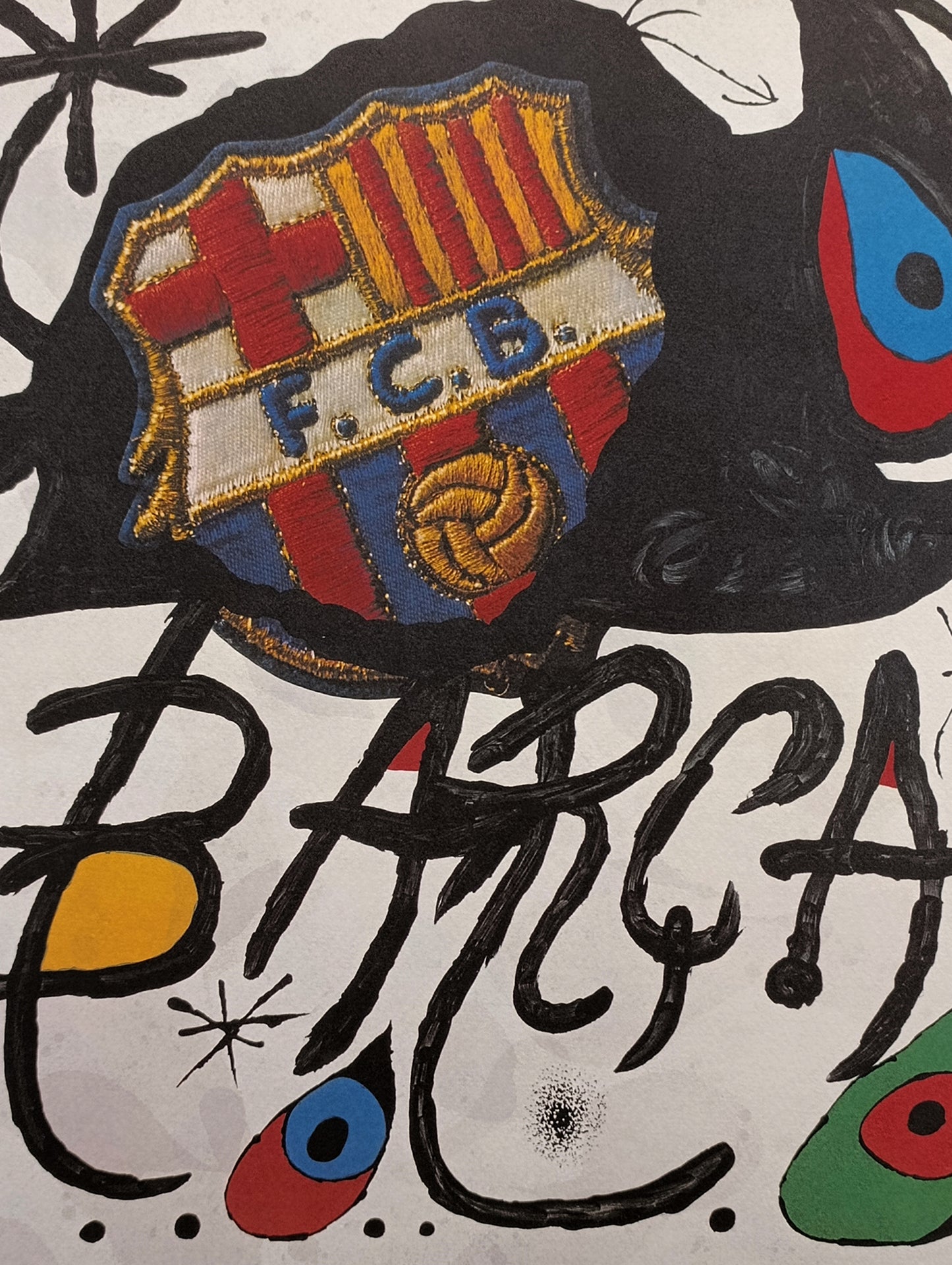 Joan Miró Art Signed and Numbered from Fc Barcelona