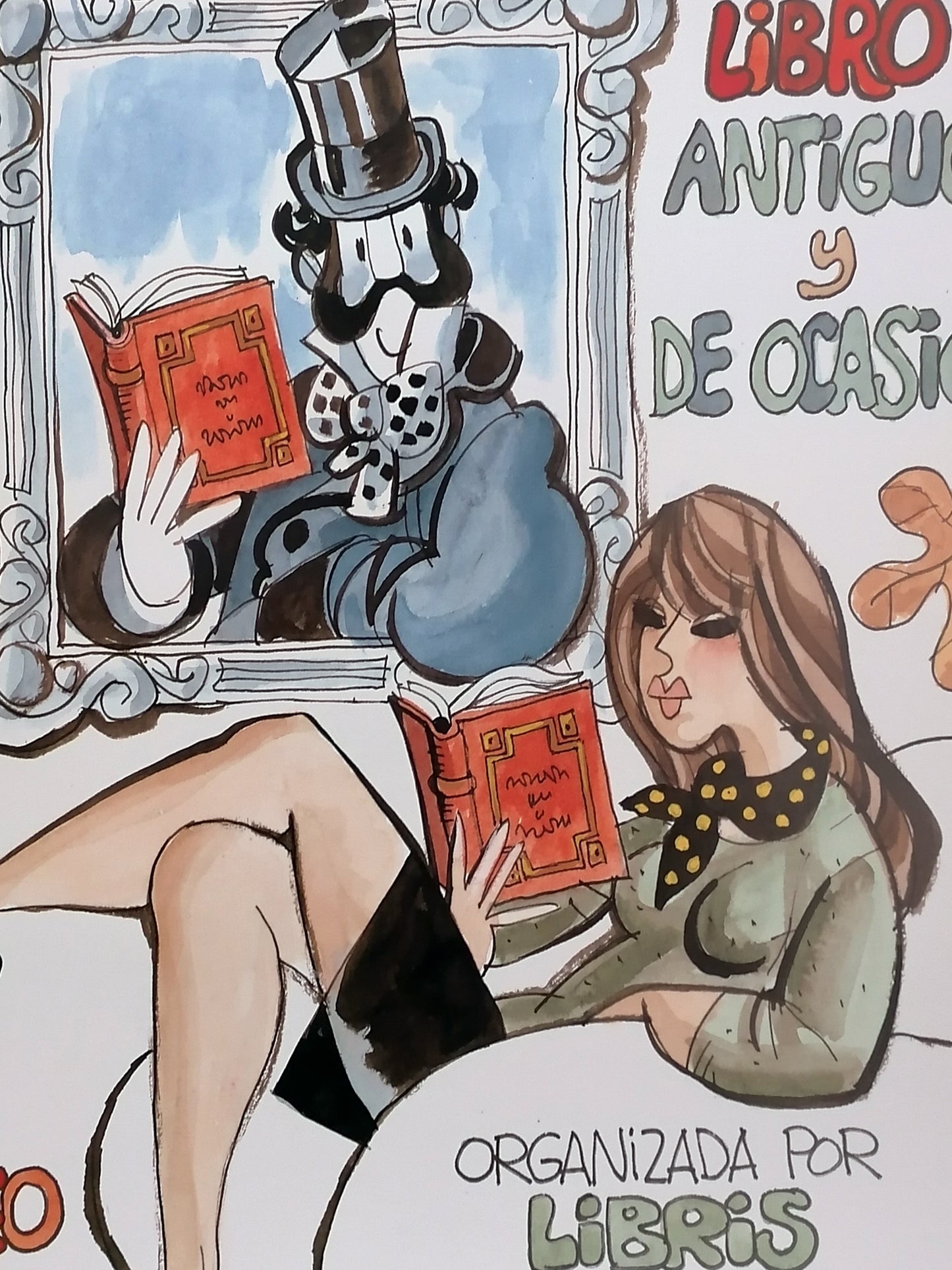 1989 Antonio Mingote Book Fair Poster