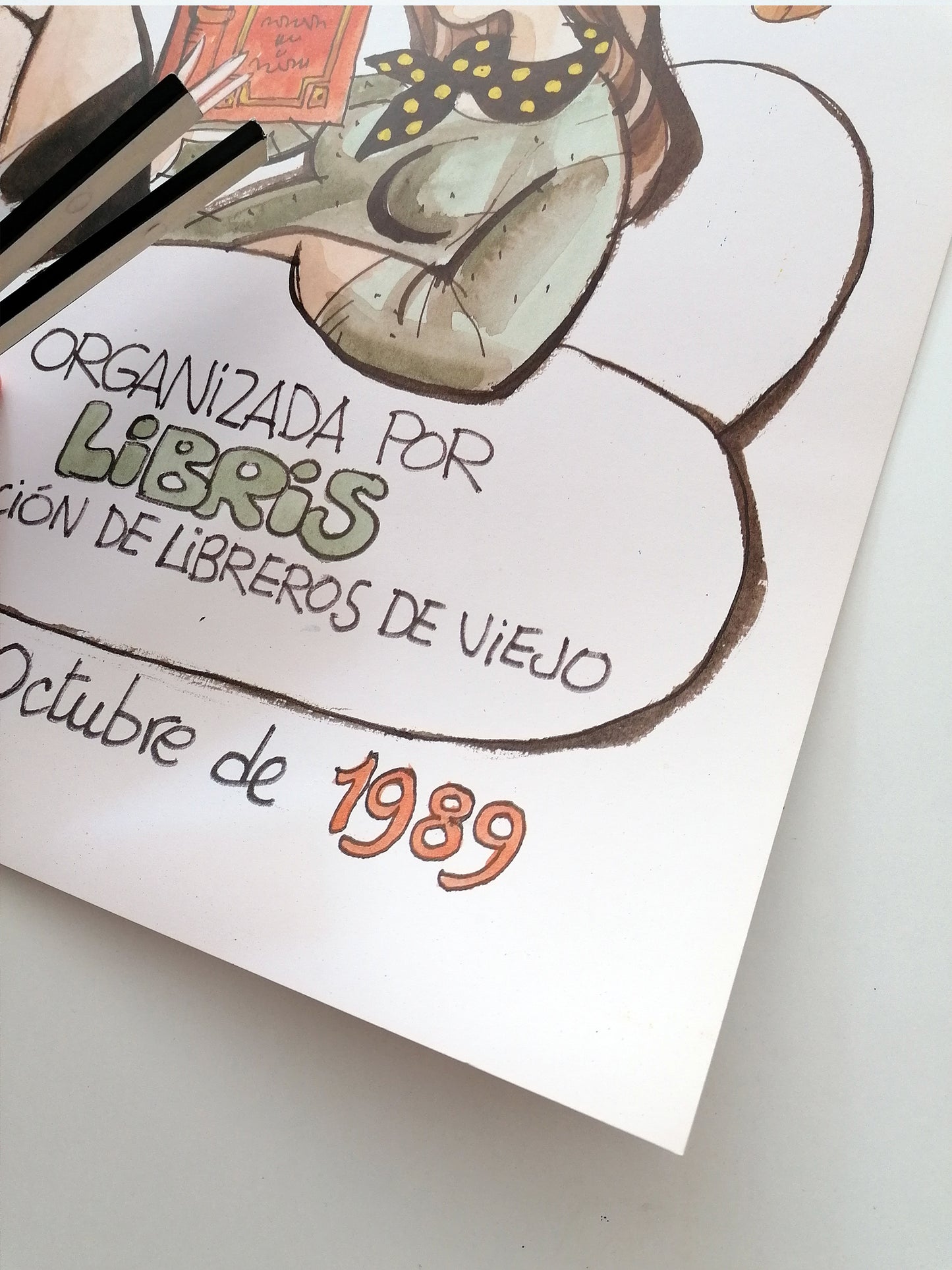 1989 Antonio Mingote Book Fair Poster