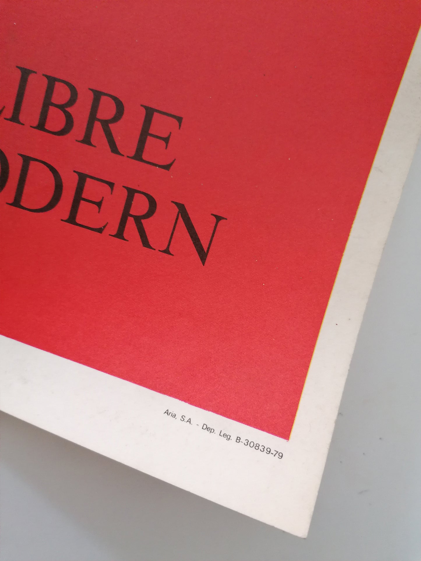 1979 Barcelona Antique and Modern Book Fair Small Poster