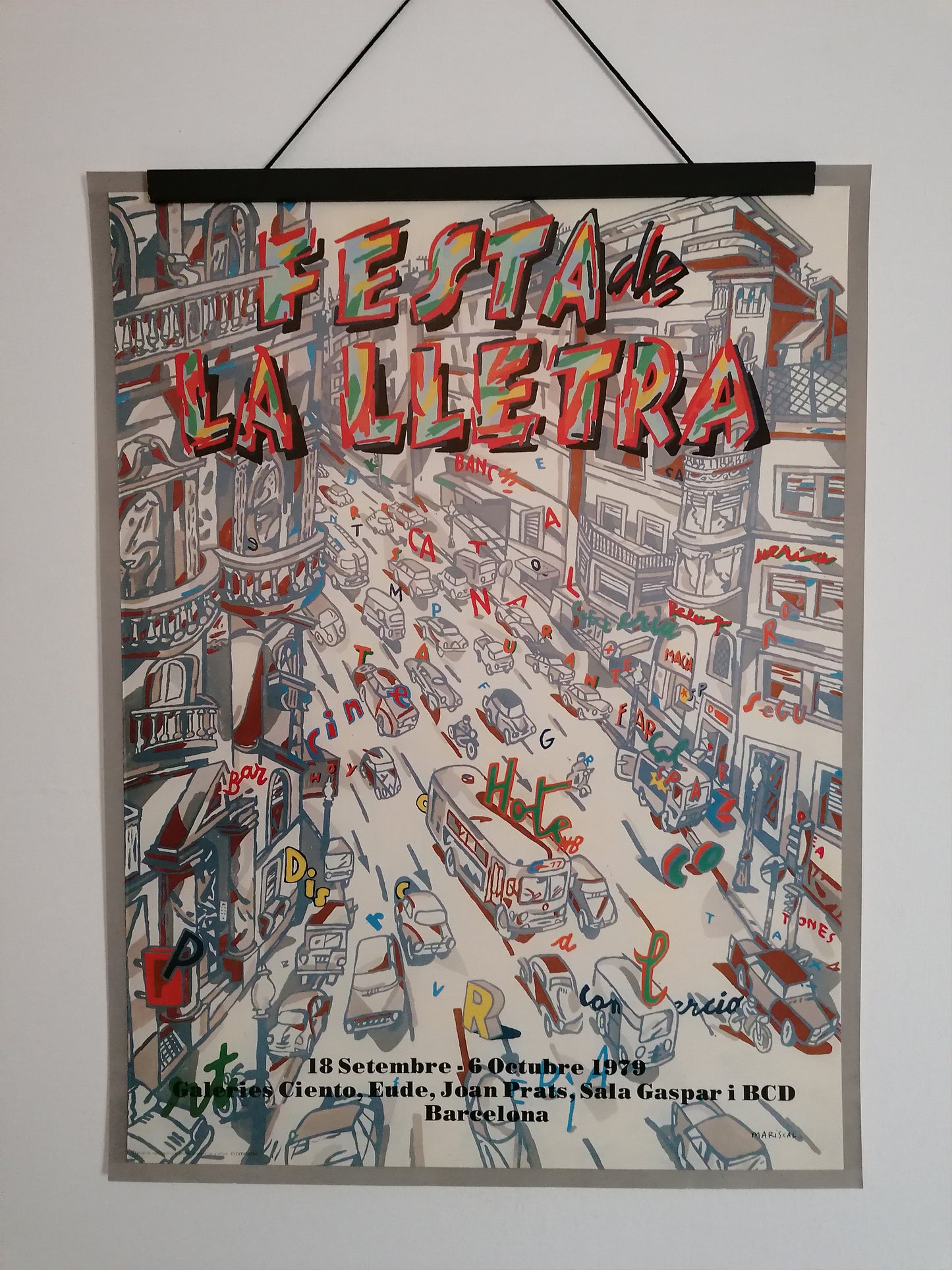 1979 Javier Mariscal La Festa de la Lletra Vintage Print