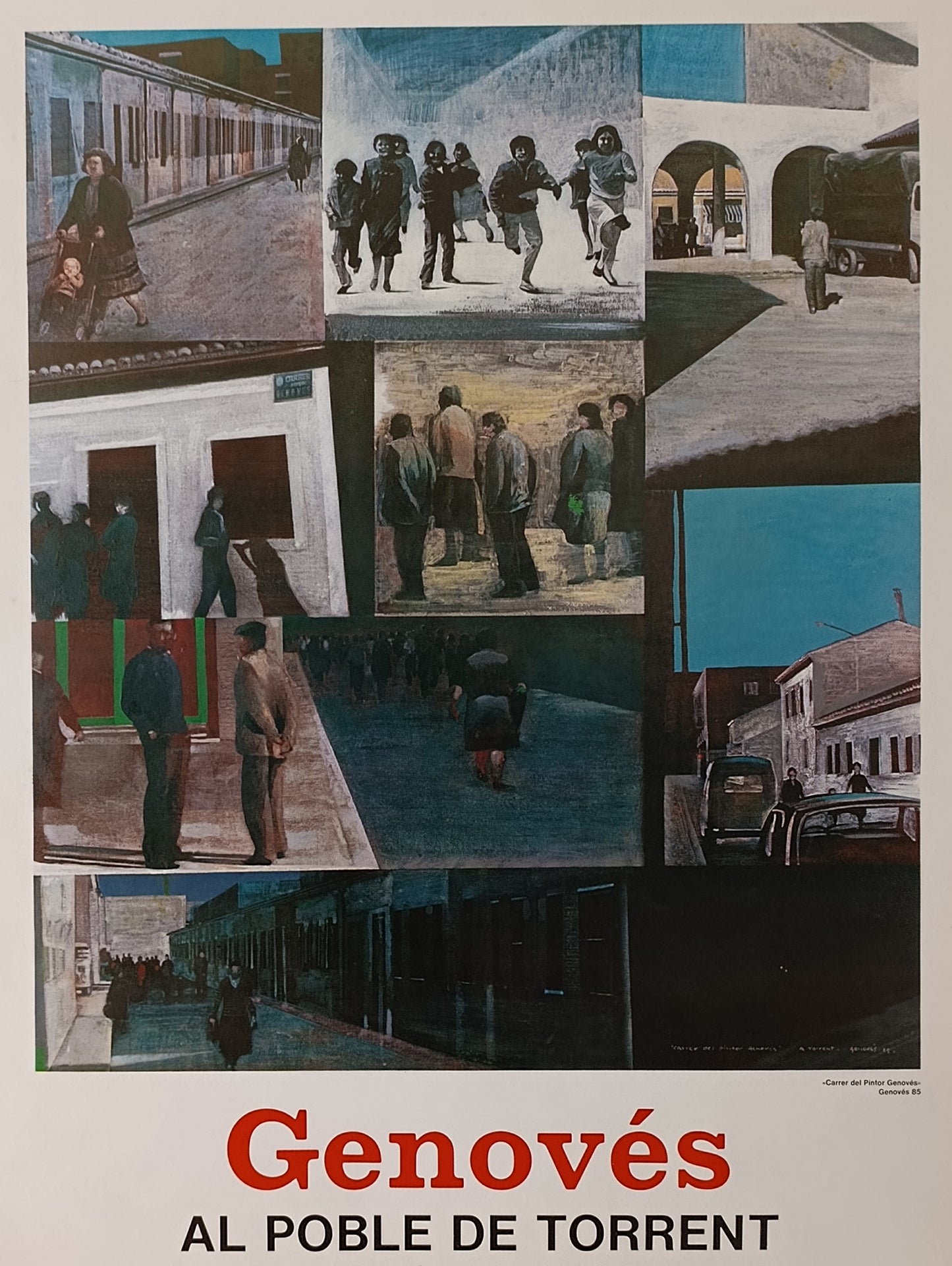 Juan Genovés Large Poster "Al Poble de Torrent"