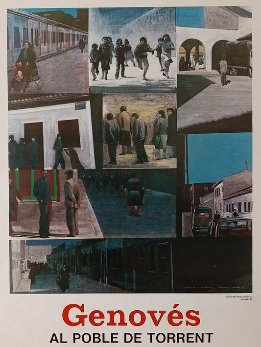 Juan Genovés Large Poster "Al Poble de Torrent"