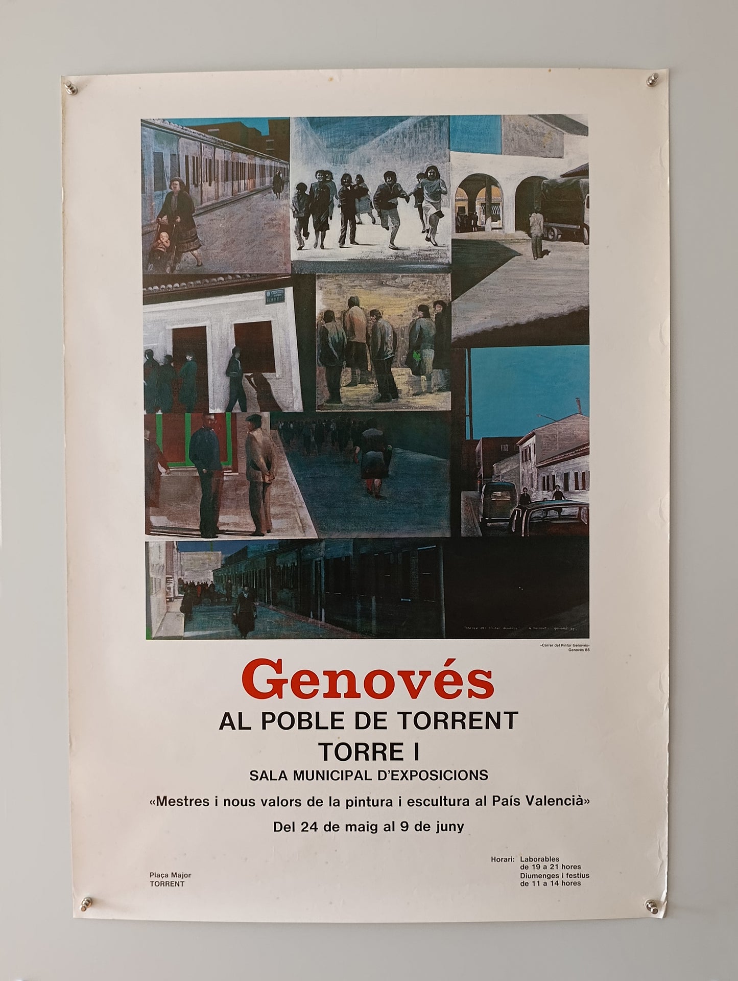 Juan Genovés Large Poster "Al Poble de Torrent"