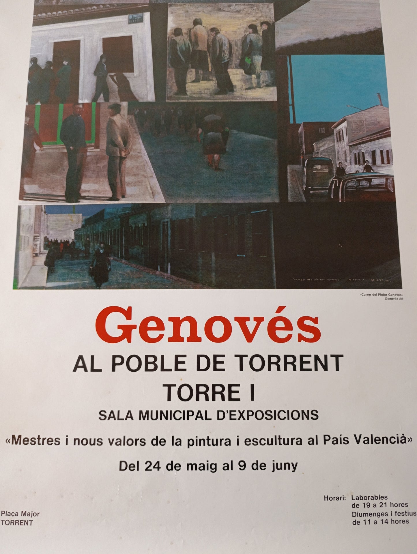 Juan Genovés Large Poster "Al Poble de Torrent"