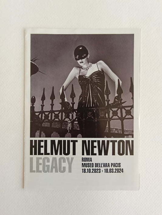 2023 Helmut Newton Museo dell'Ara Pacis Roma Art Exhibition Invitation