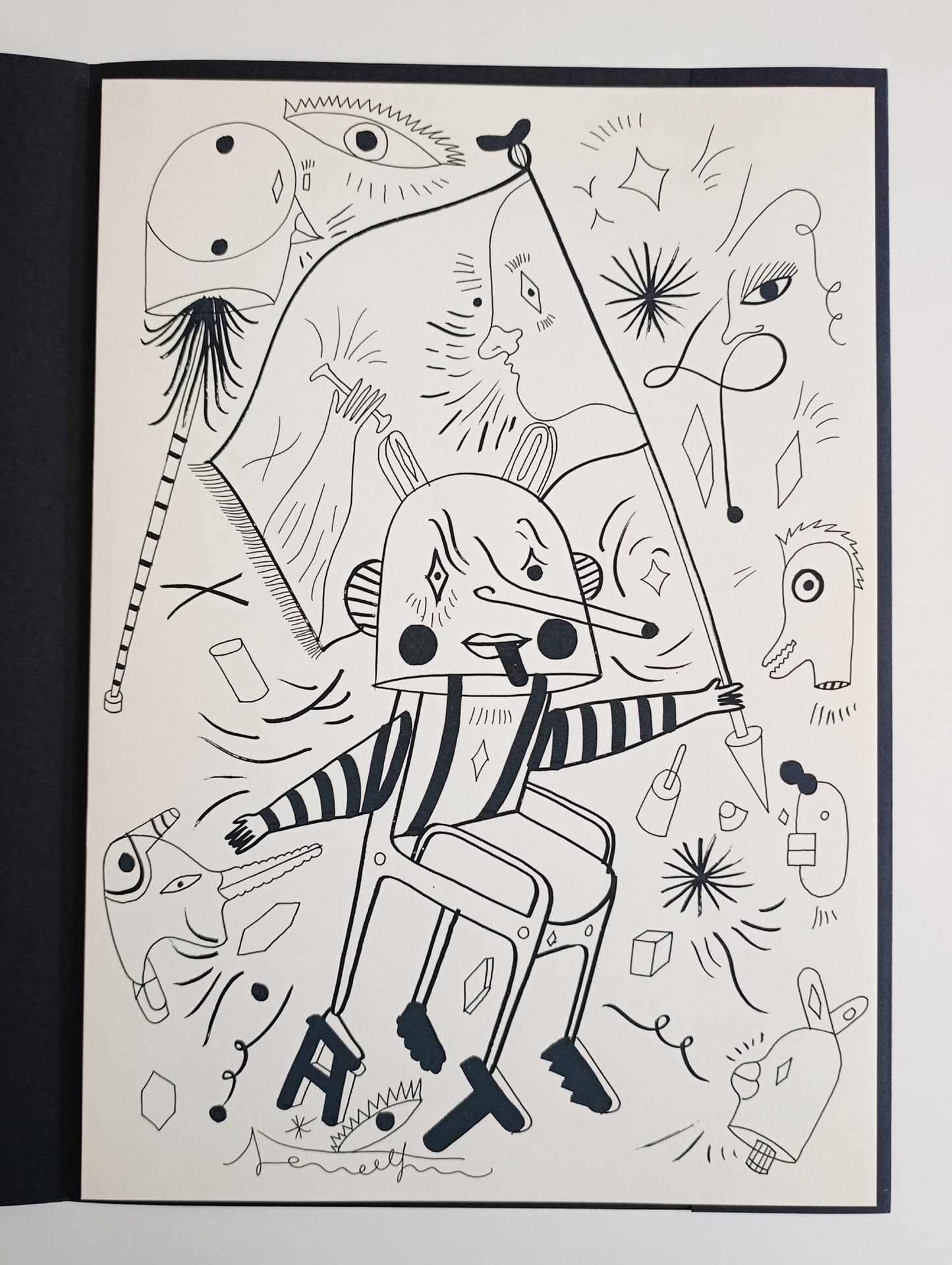 2020 Jaime Hayón "Sit to Discover" Printing Proof from FAD Edition Print