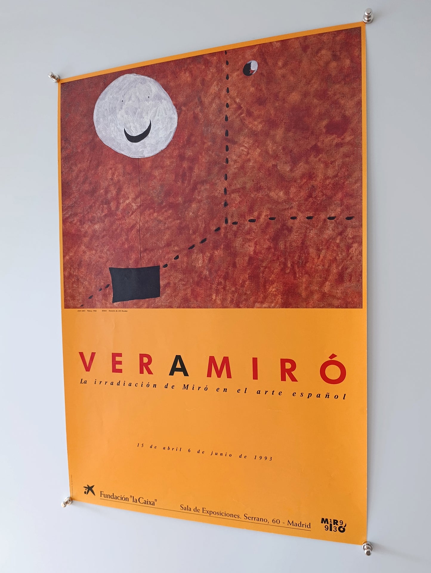 1993 Joan Miró Poster from Madrid Exhibition