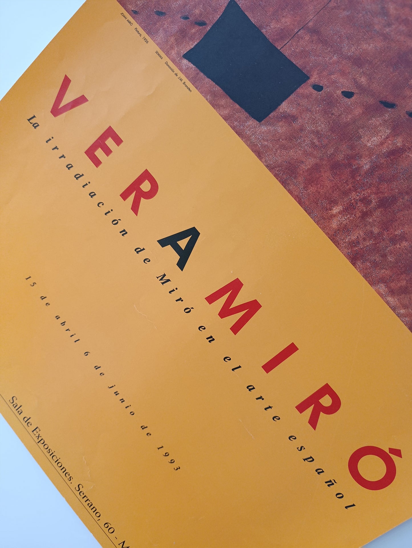 1993 Joan Miró Poster from Madrid Exhibition