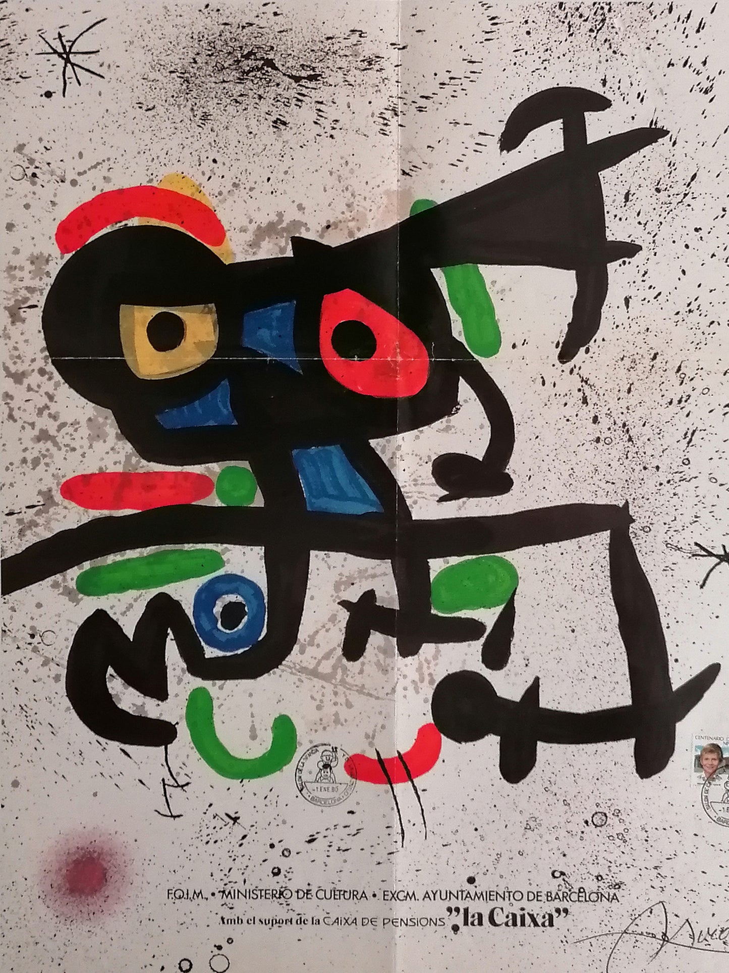 1979 Joan Miró Vintage Poster Barcelona