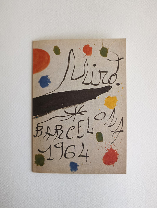 1993 Joan Miró Art Exhibition Brochure from Barcelona Rene Metras Gallery