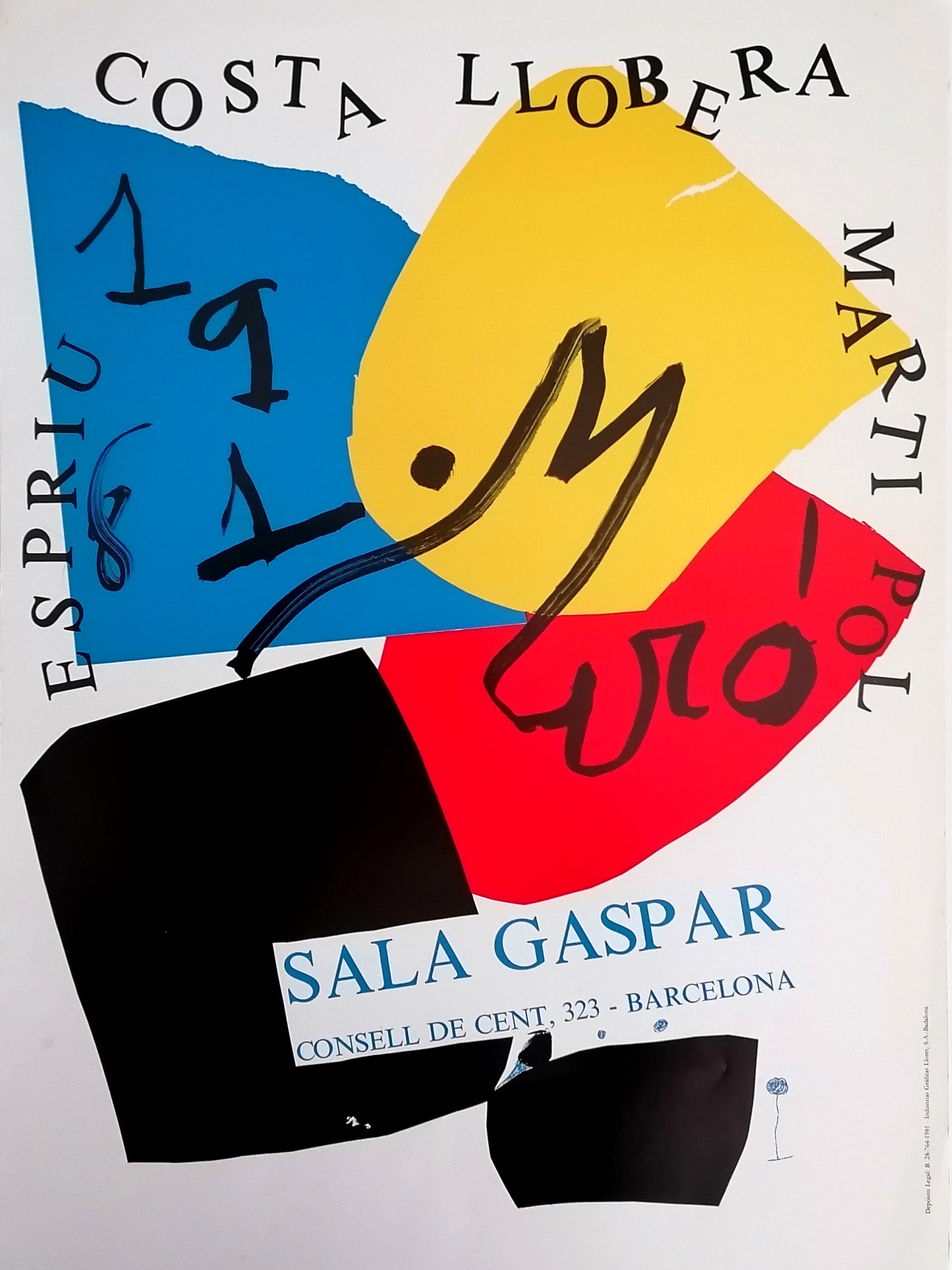 1981 Joan Miró Poster Costa Llobera