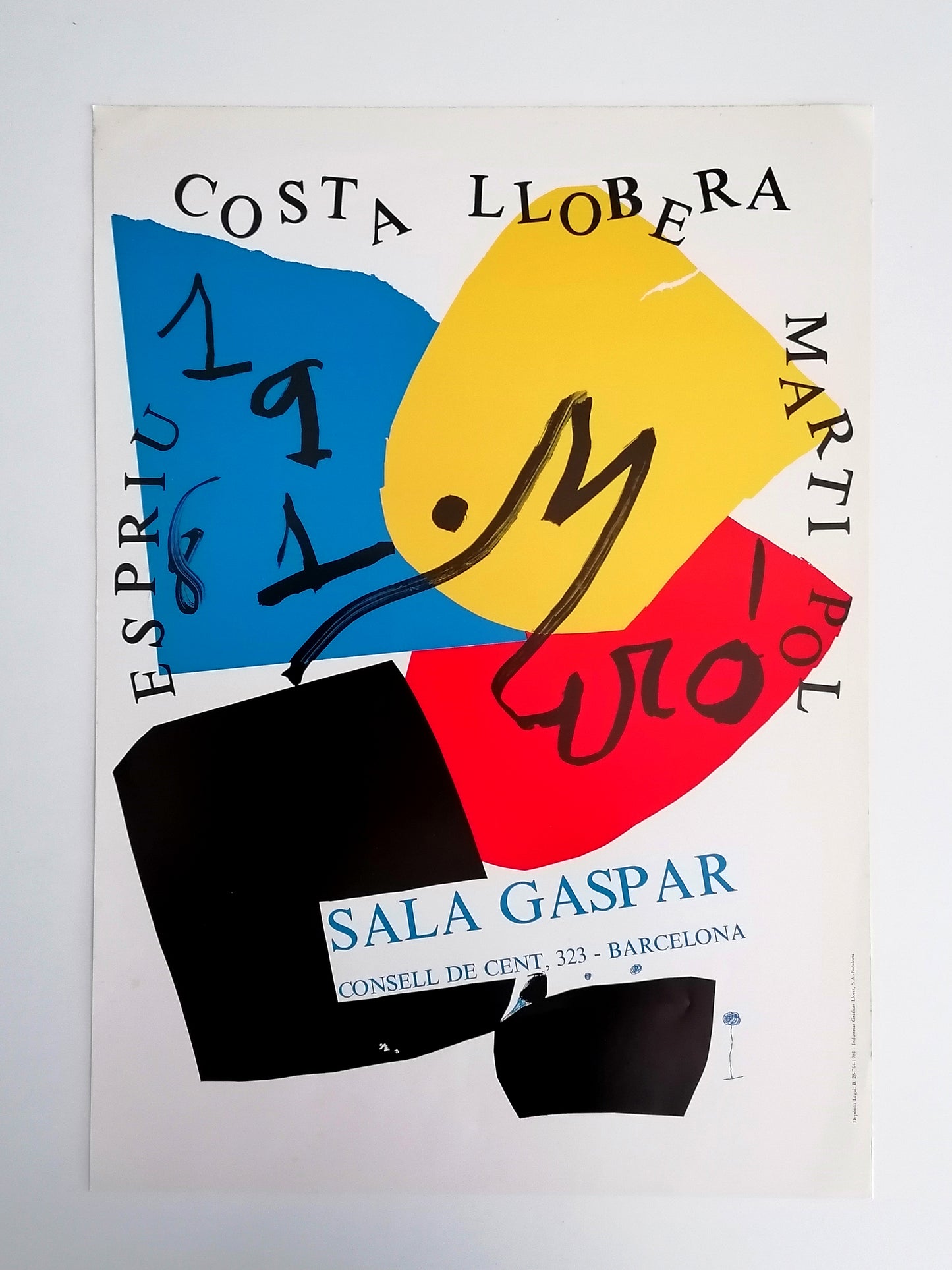 1981 Joan Miró Poster Costa Llobera