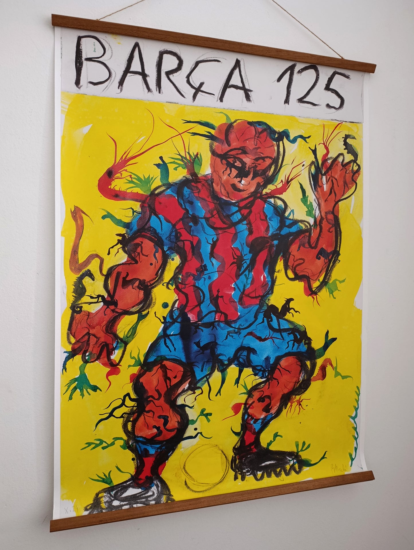2024 Fc Barcelona 125th Anniversary Large Poster by Miquel Barceló