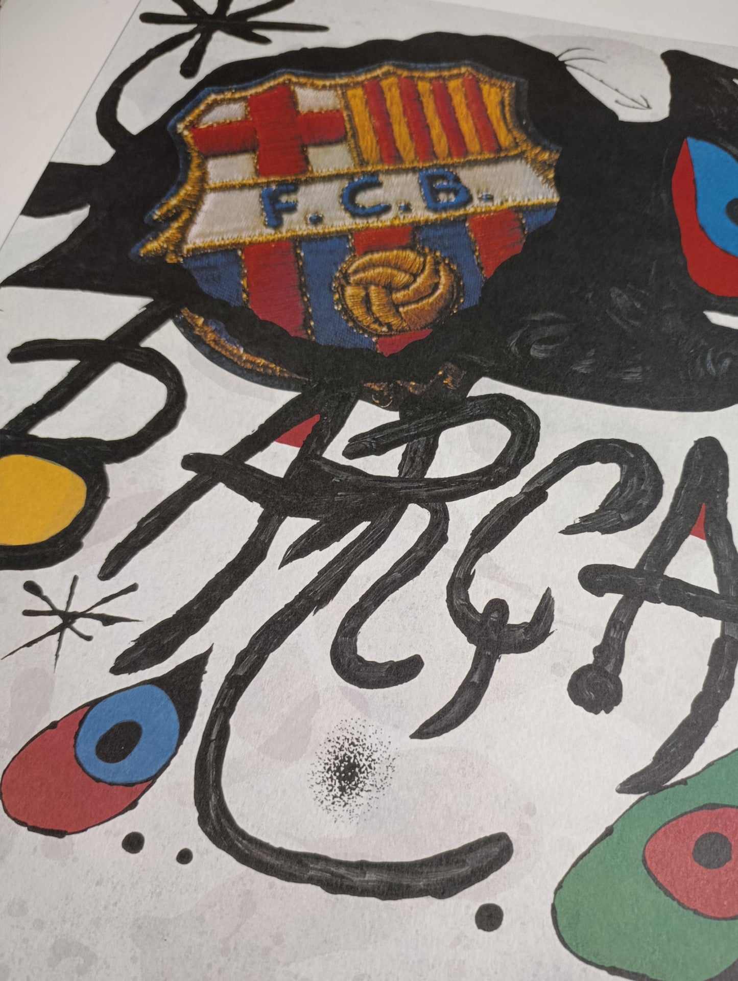 Joan Miró Lithograph Signed and Numbered from Fc Barcelona