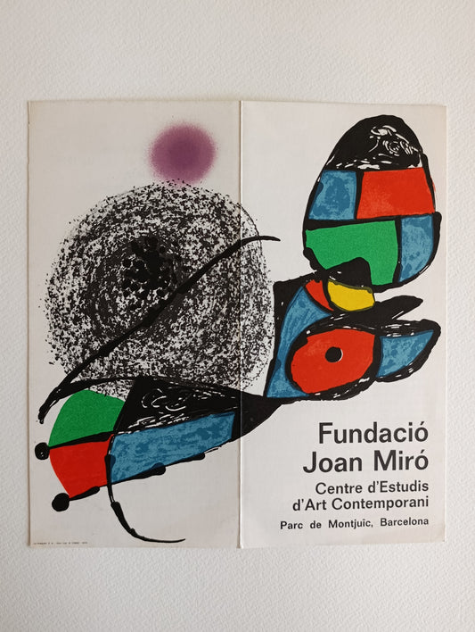 1975 Art Exhibition Brochure from Inaguration Joan Miró Foundation