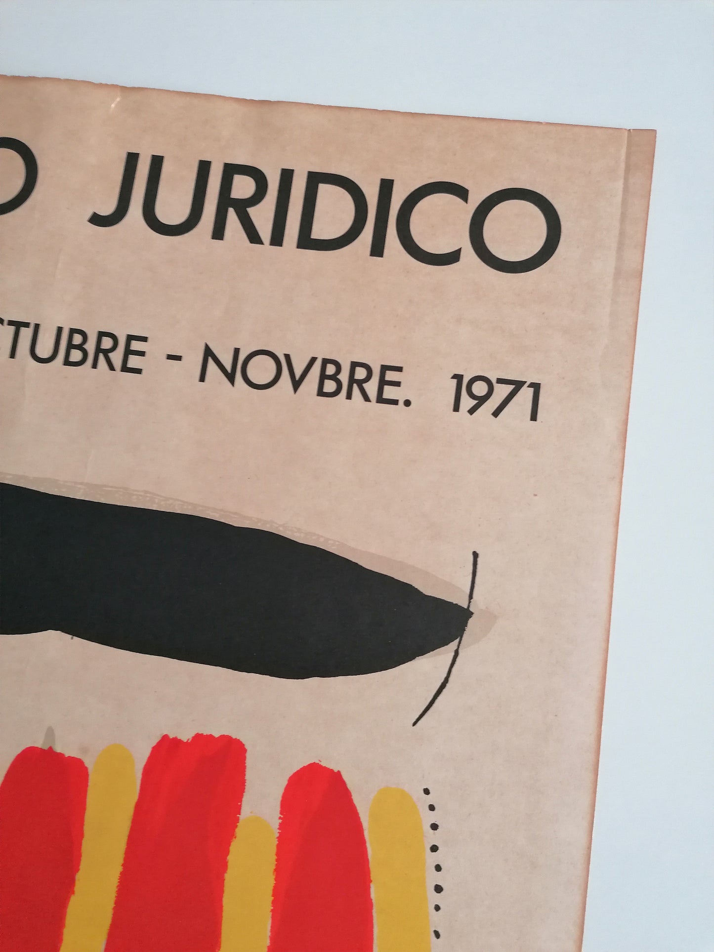 1971 Joan Miró Poster Cogreso Juríco Catalán