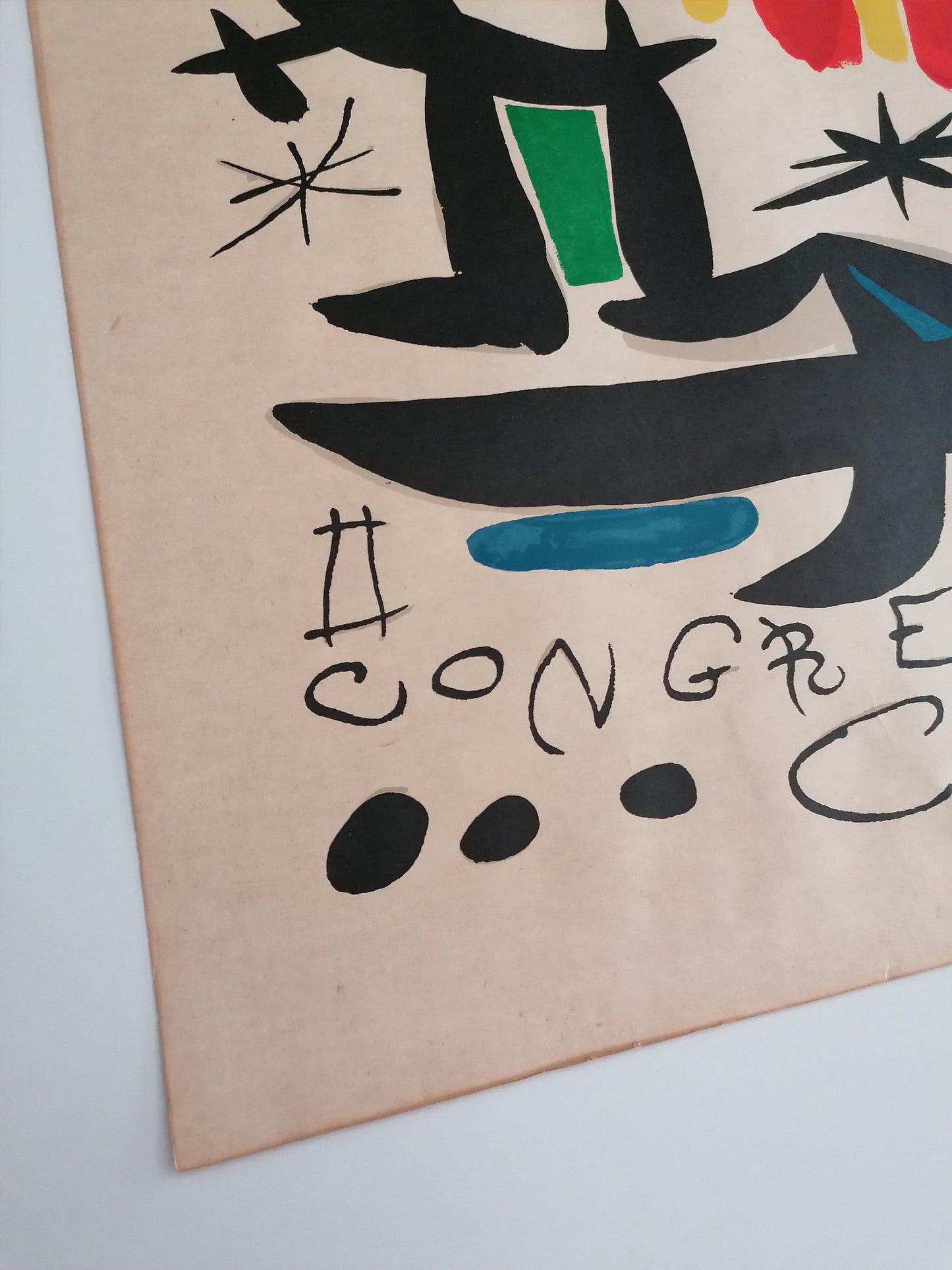 1971 Joan Miró Poster Cogreso Juríco Catalán