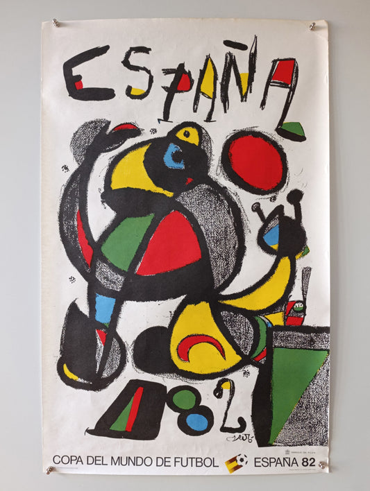 1982 Spain World Cup Poster by Joan Miró