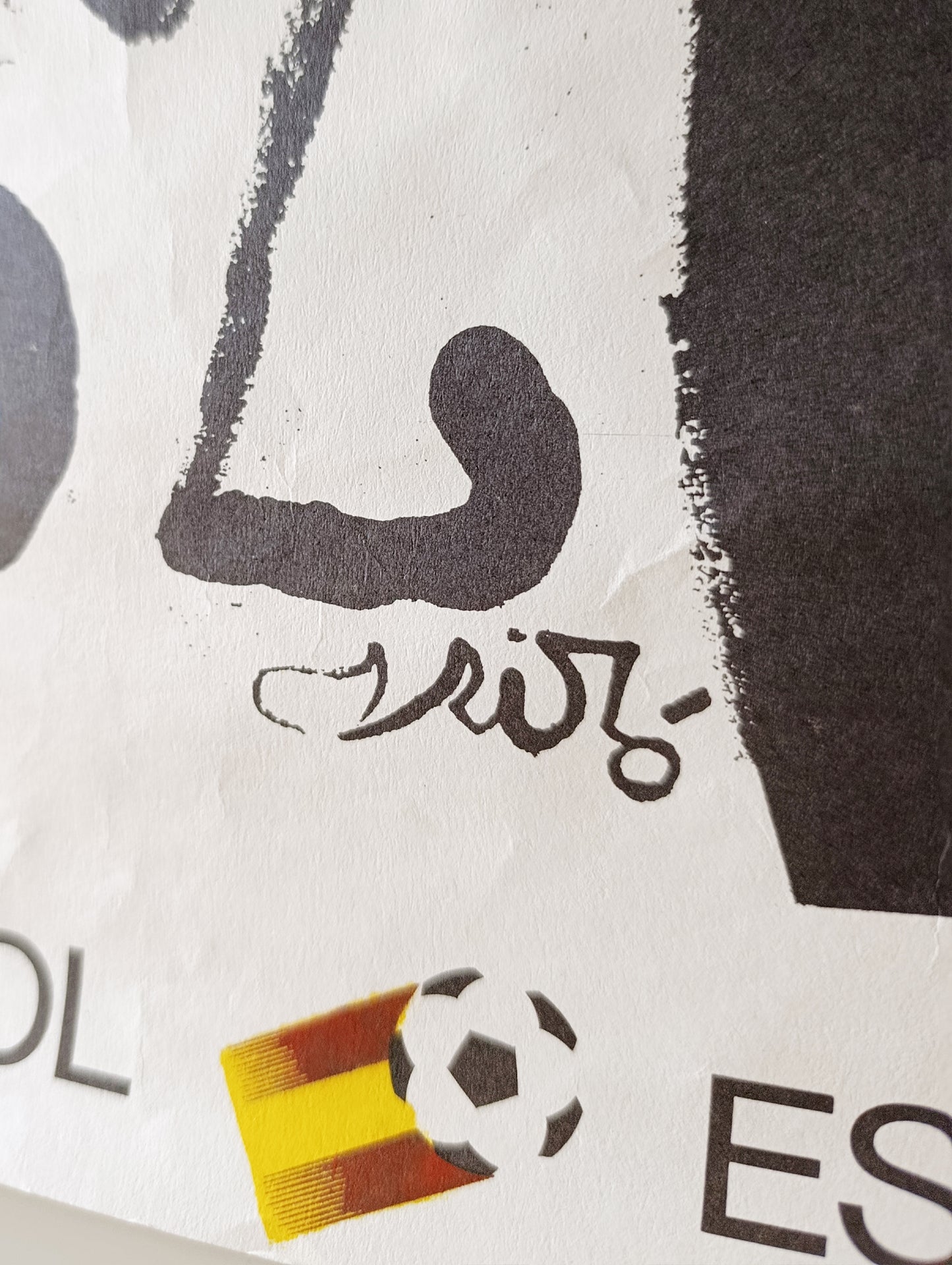 1982 Spain World Cup Poster by Joan Miró