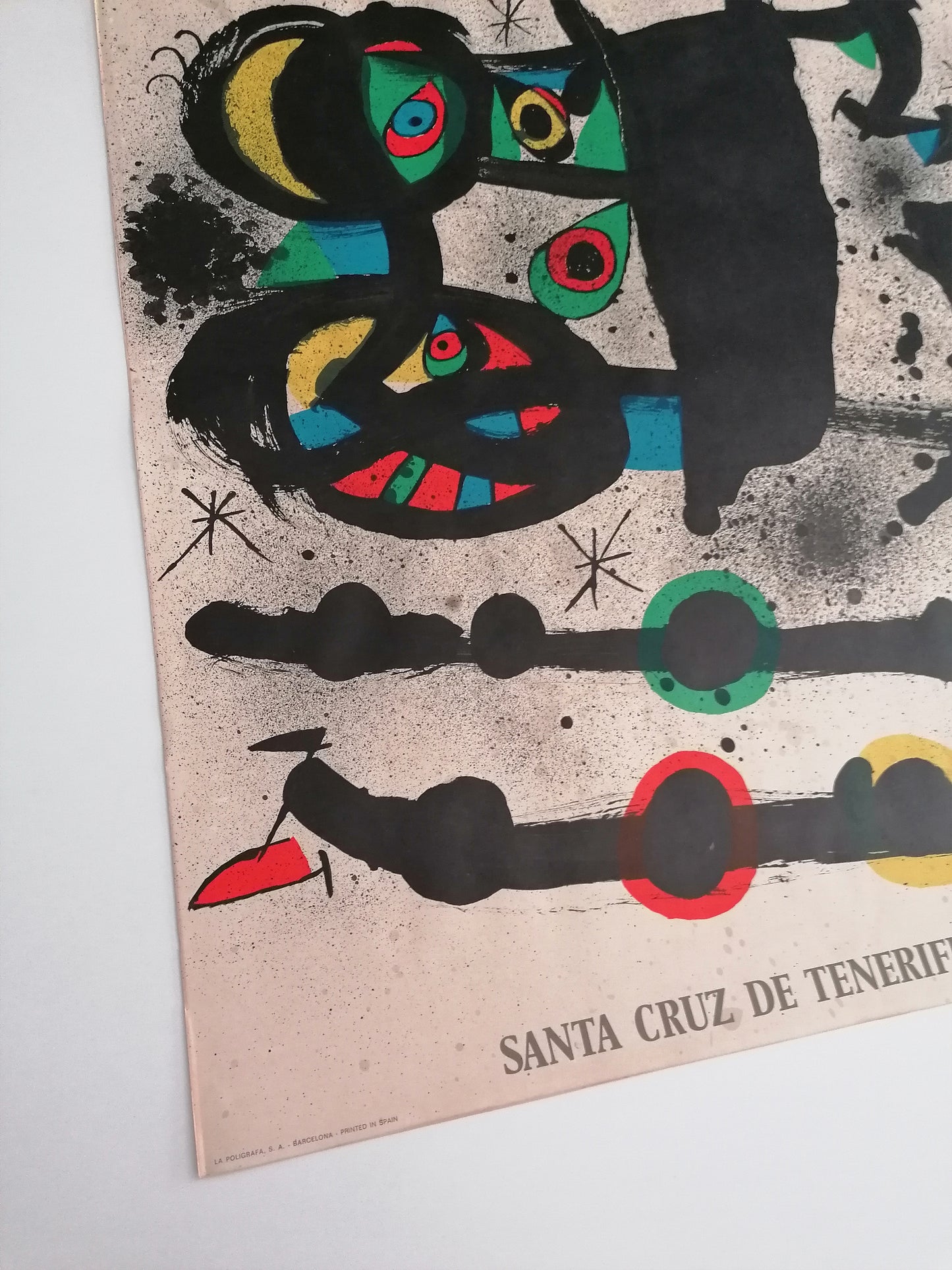 1972 Joan Miró Poster Tribute to Architect Sert