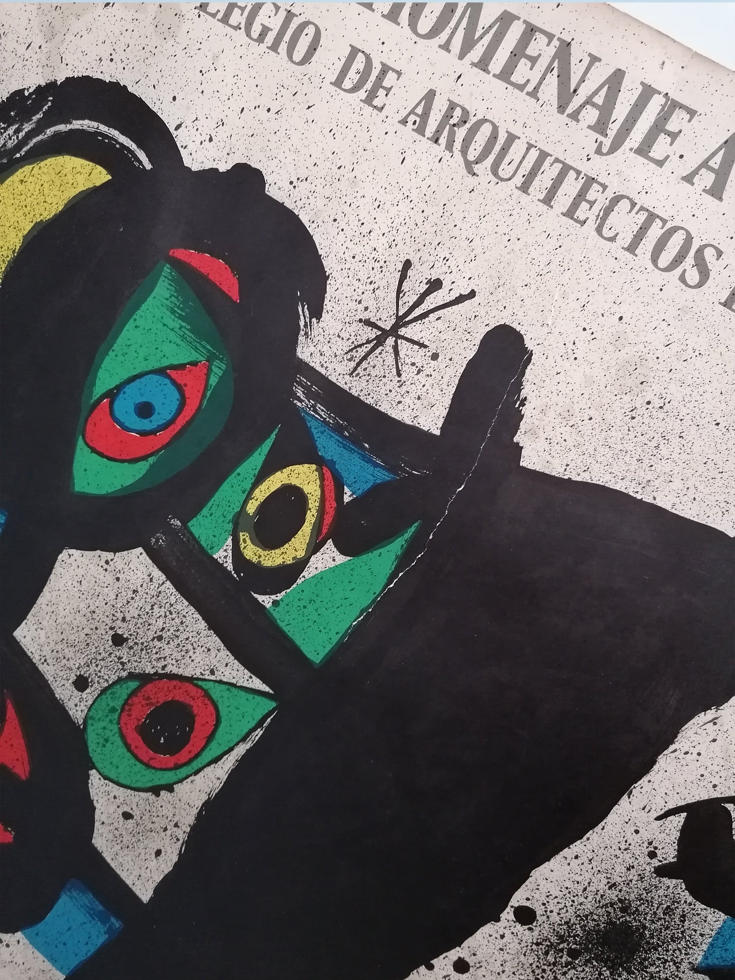 1972 Joan Miró Poster Tribute to Architect Sert