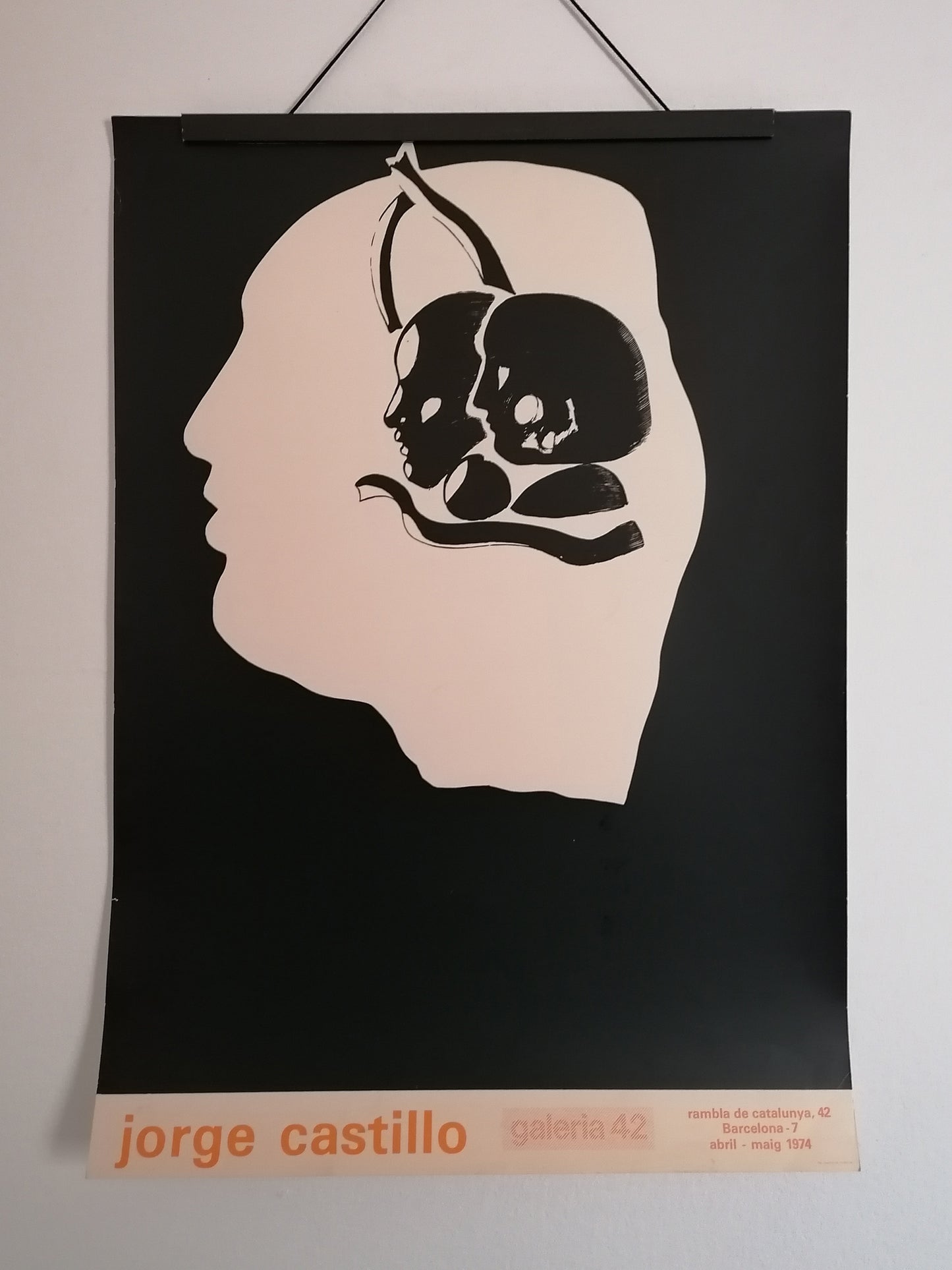 1974 Jorge Castillo Poster Art Exhibition Barcelona