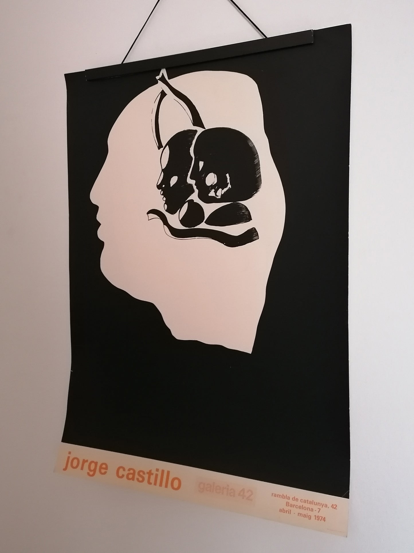 1974 Jorge Castillo Poster Art Exhibition Barcelona