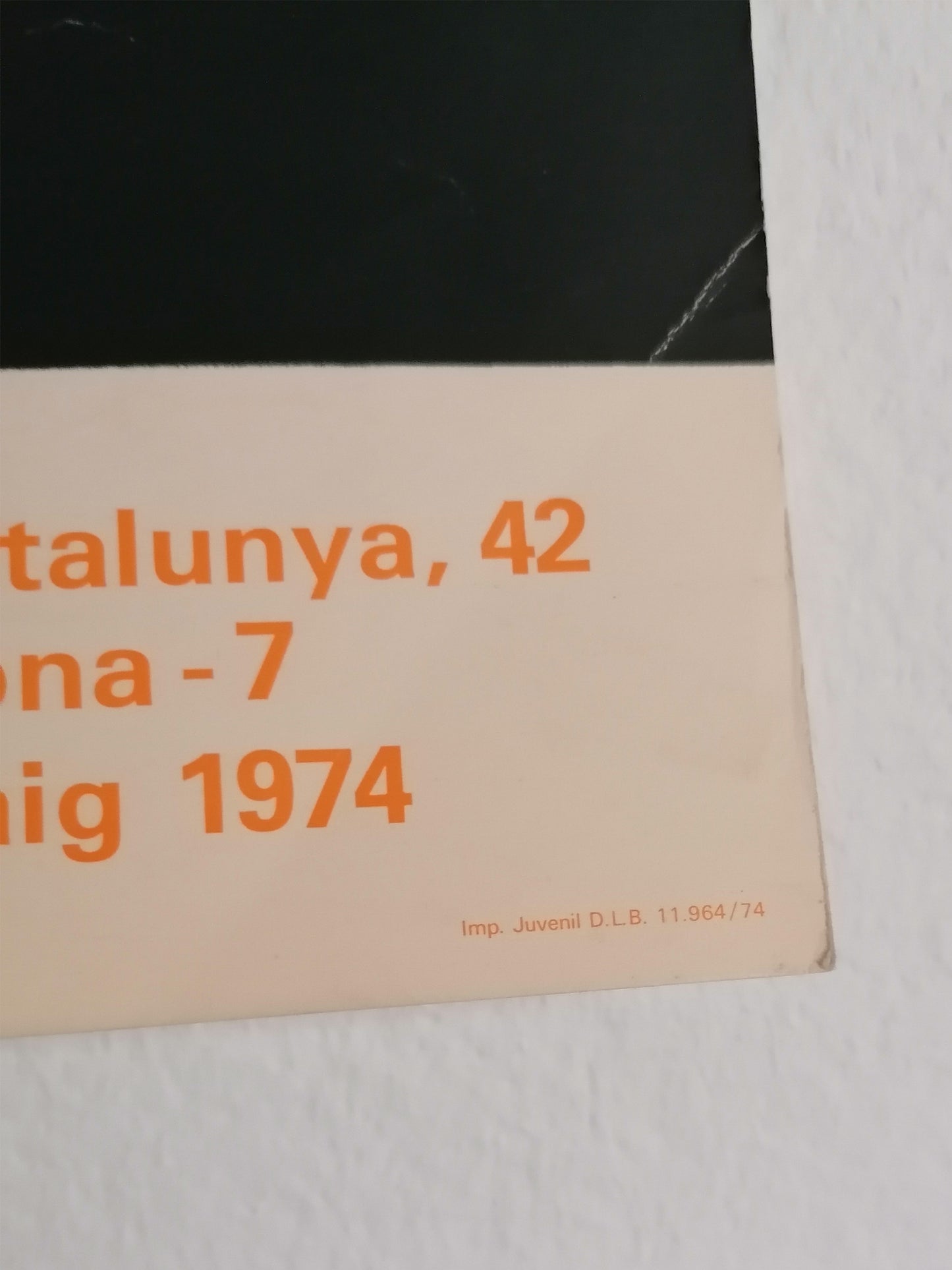 1974 Jorge Castillo Poster Art Exhibition Barcelona