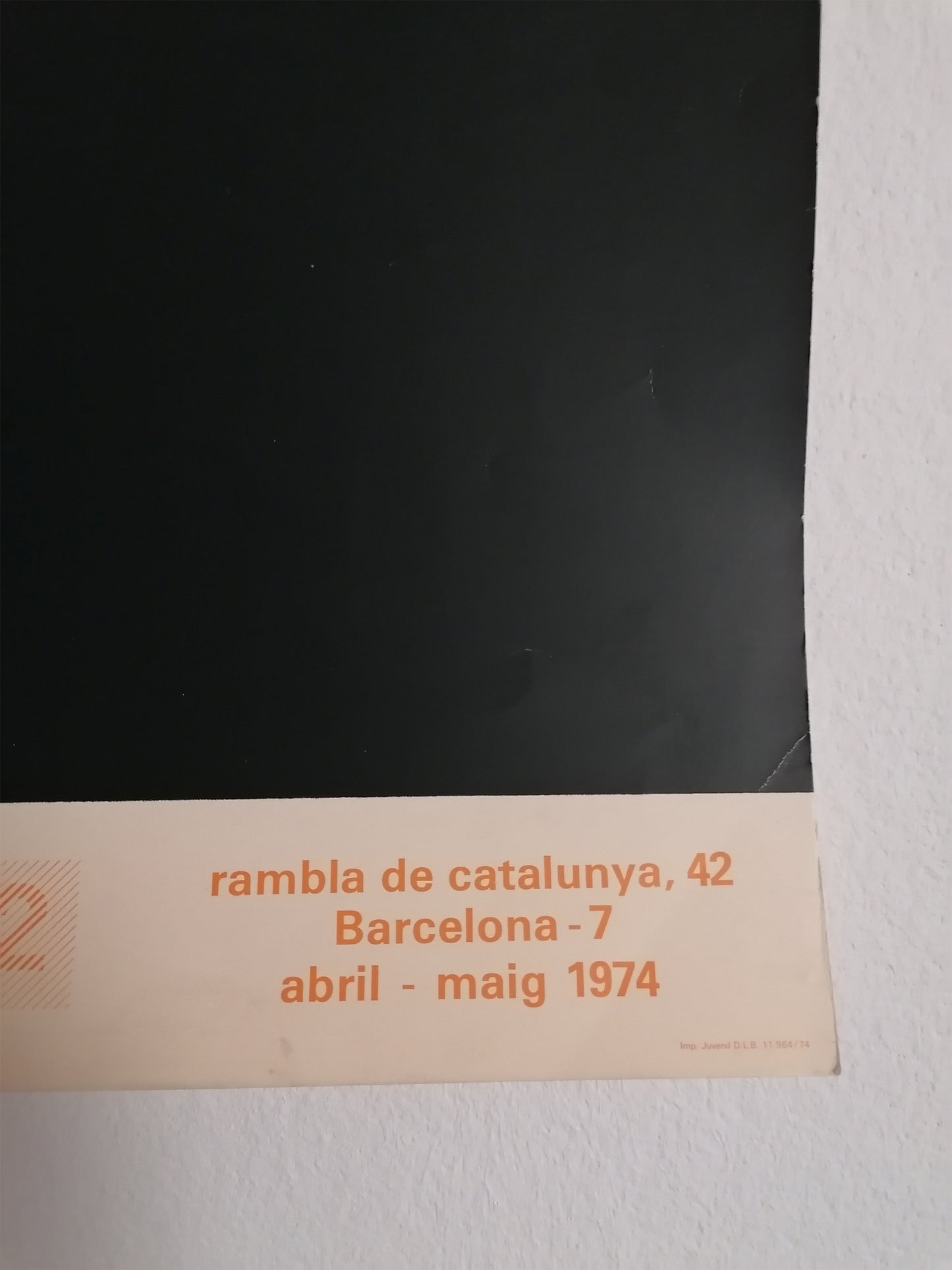 1974 Jorge Castillo Poster Art Exhibition Barcelona