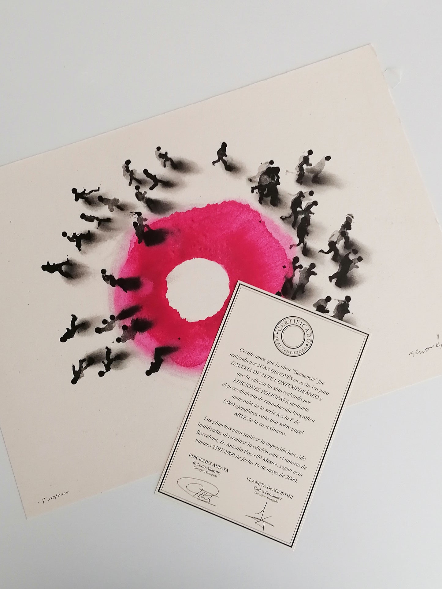 2000 Juan Genovés Art Signed and Numbered