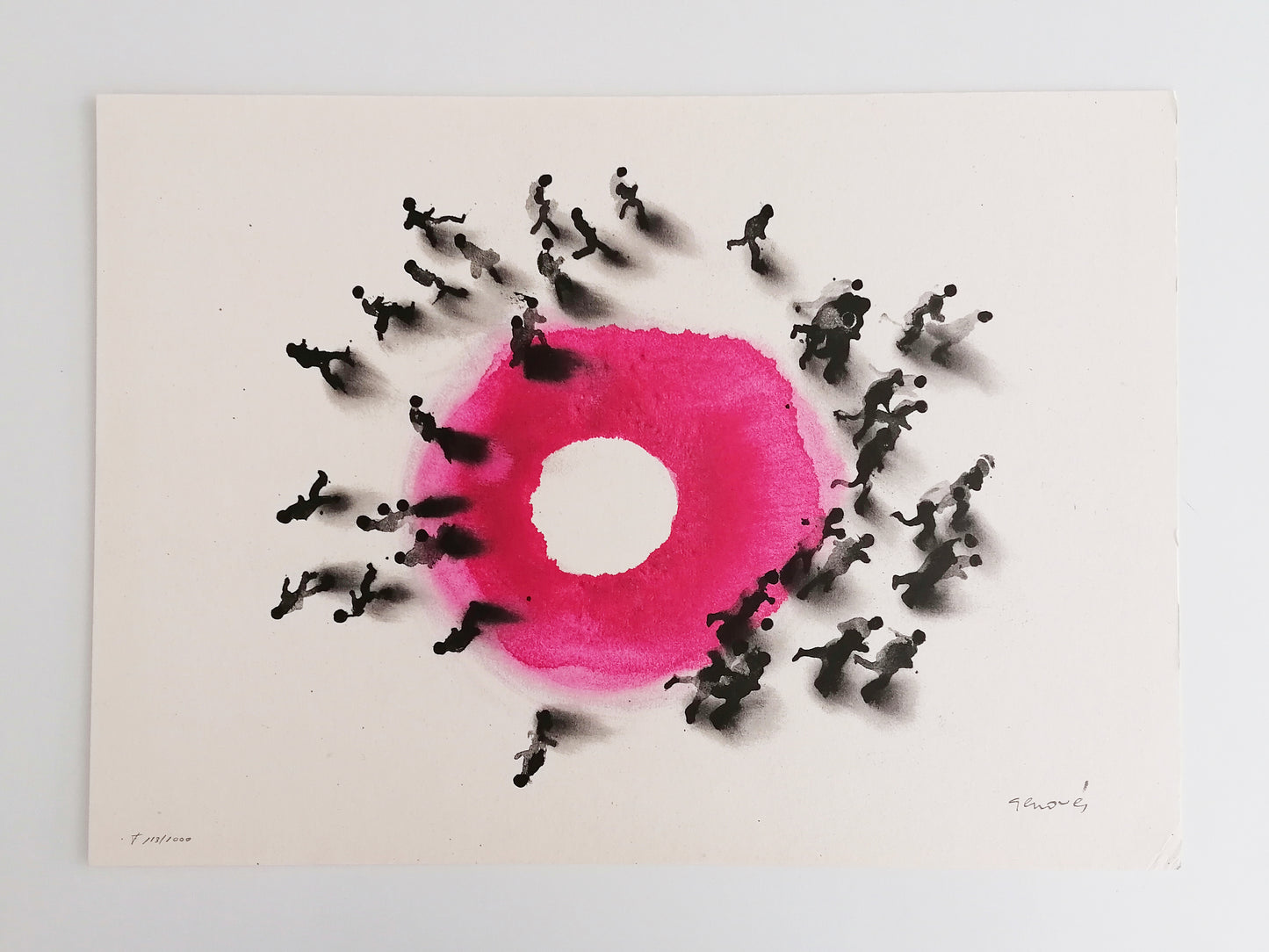 2000 Juan Genovés Art Signed and Numbered