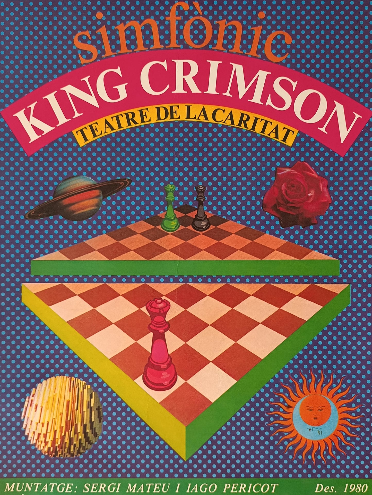 1980 Original Poster from Sinfonic King Crimson Dance Performance.idad