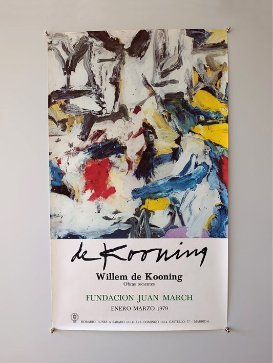 1979 Willem de Kooning Exhibition Poster from Fundación March Madrid