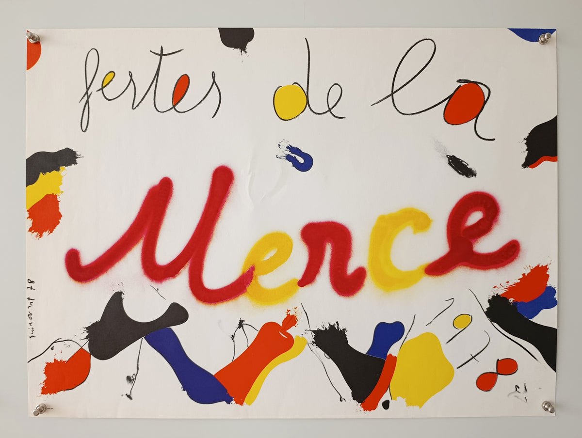 1978 La Mercè Barcelona Poster by Josep Guinovart